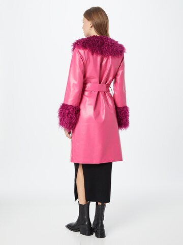 Daisy Street Between-Seasons Coat in Pink