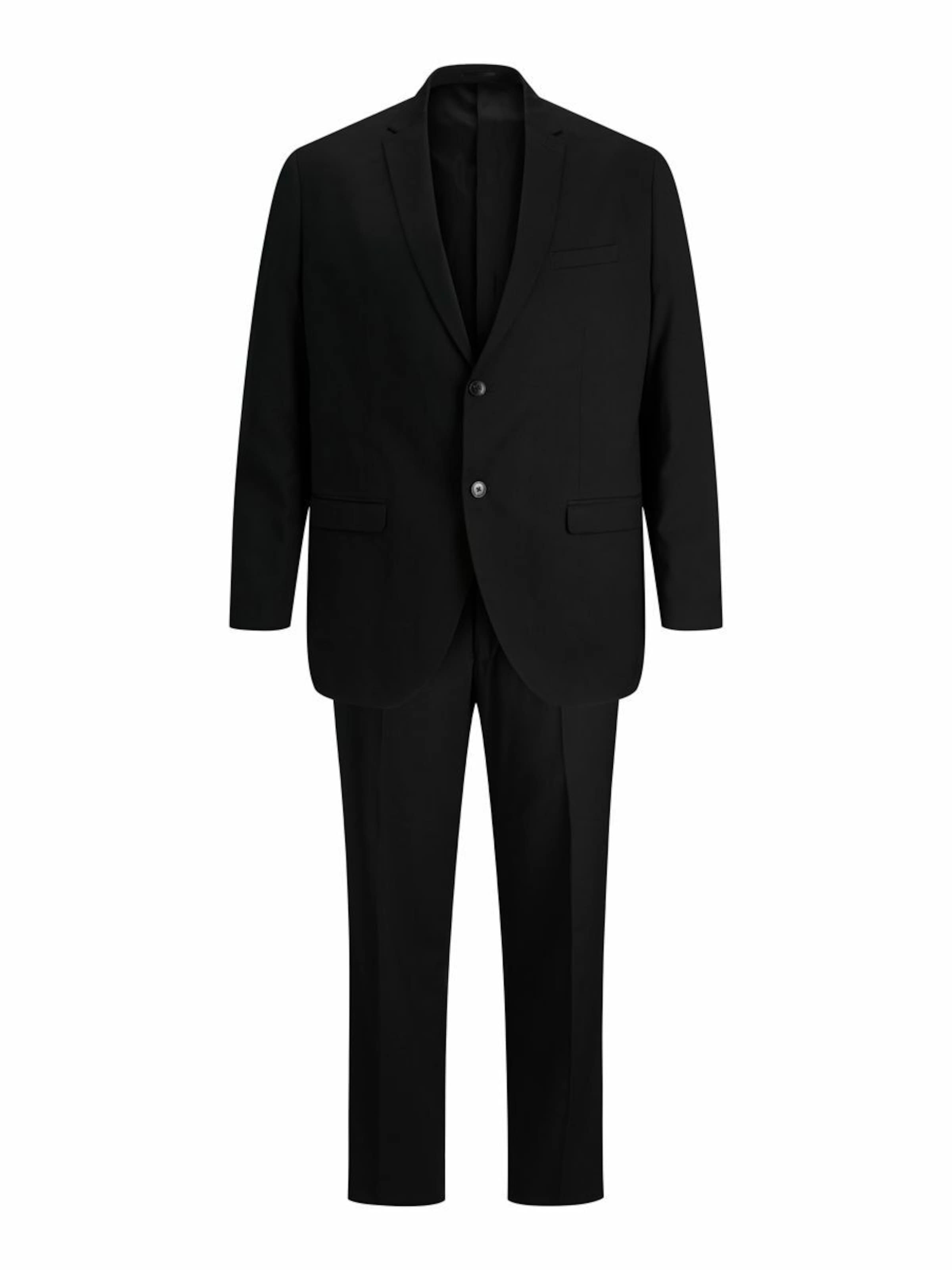 Jack &amp; Jones Plus Slimfit Garnitur &#x27;Franco&#x27; w kolorze czarny: przód