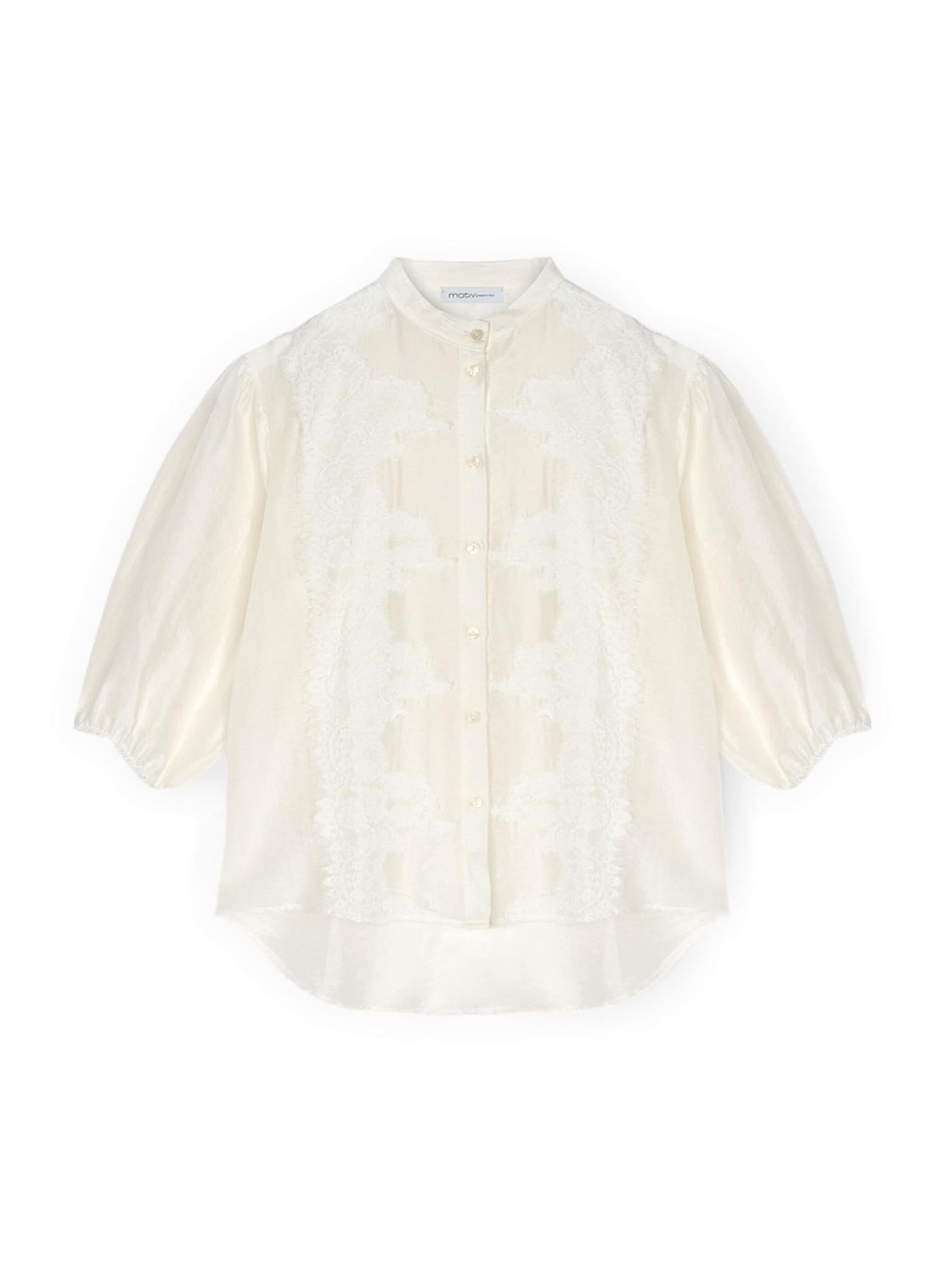 MOTIVI Blouse in Wit: voorkant