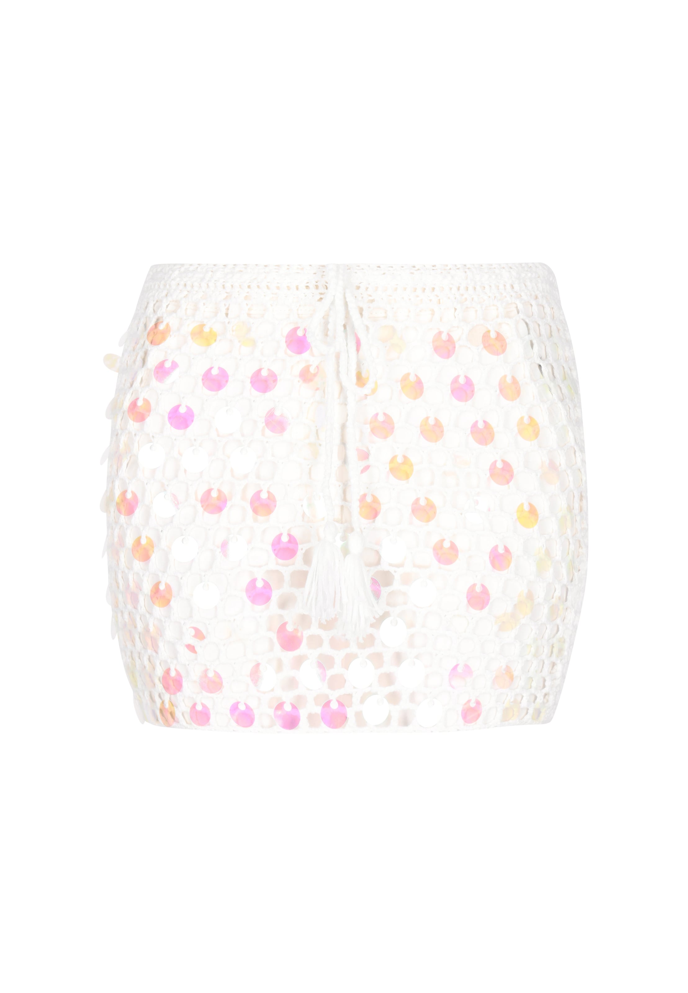 Fustă de la IZIA pe alb: față