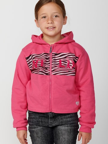 Veste de survêtement KOROSHI en rose : devant