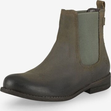 FELMINI Chelsea Boots 'Oderg A694' in Green: front