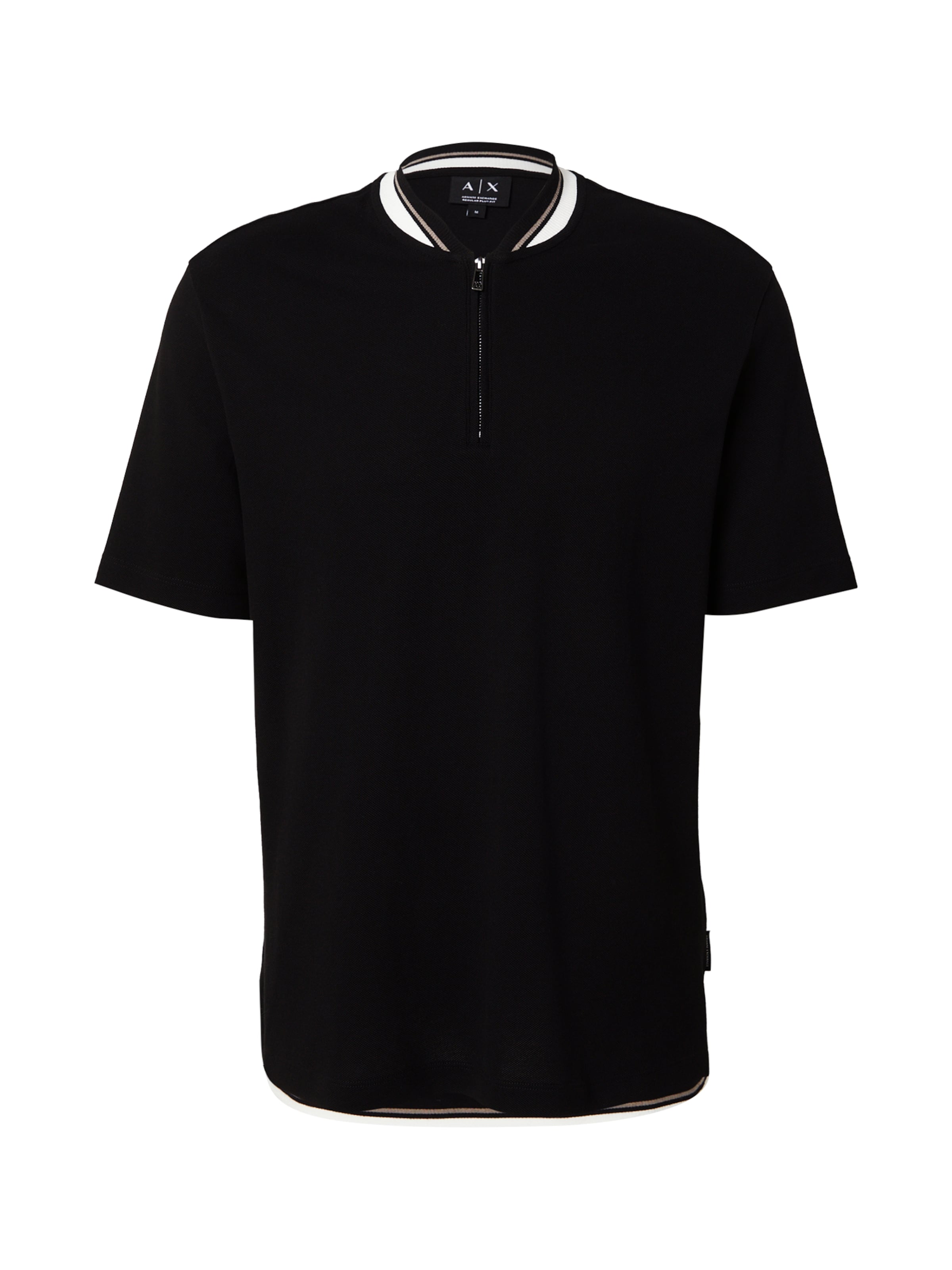 Tricou de la ARMANI EXCHANGE pe negru: față