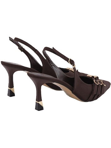 Décolleté sling 'Rosig' di Limoya in marrone