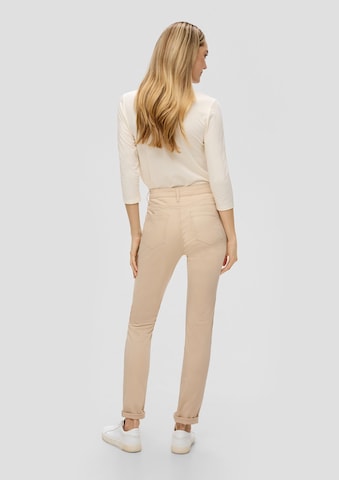 Coupe slim Jean 'Betsy' s.Oliver BLACK LABEL en beige