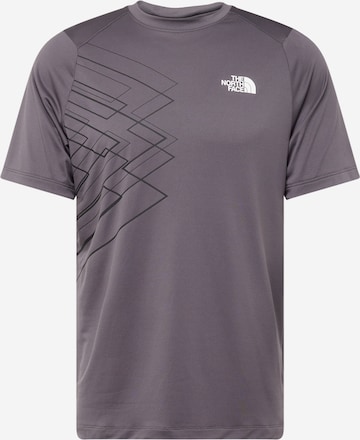 T-Shirt fonctionnel THE NORTH FACE en gris : devant