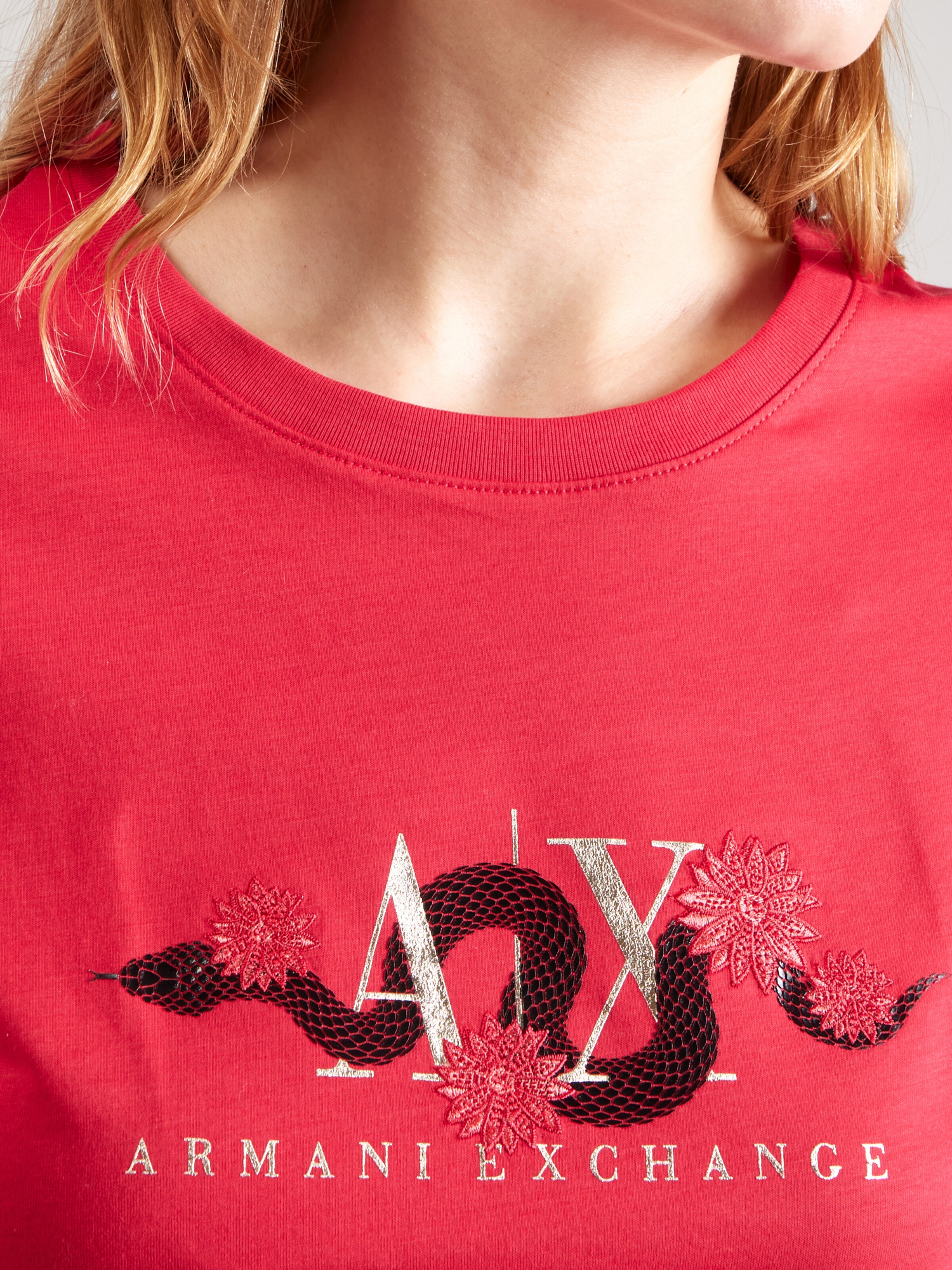 Armani exchange t shirt red discount