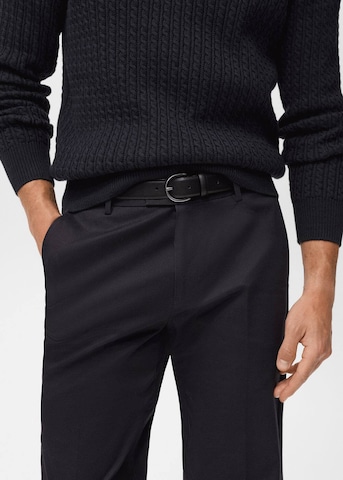 MANGO MAN Regular Pleated Pants 'Nicco' in Black