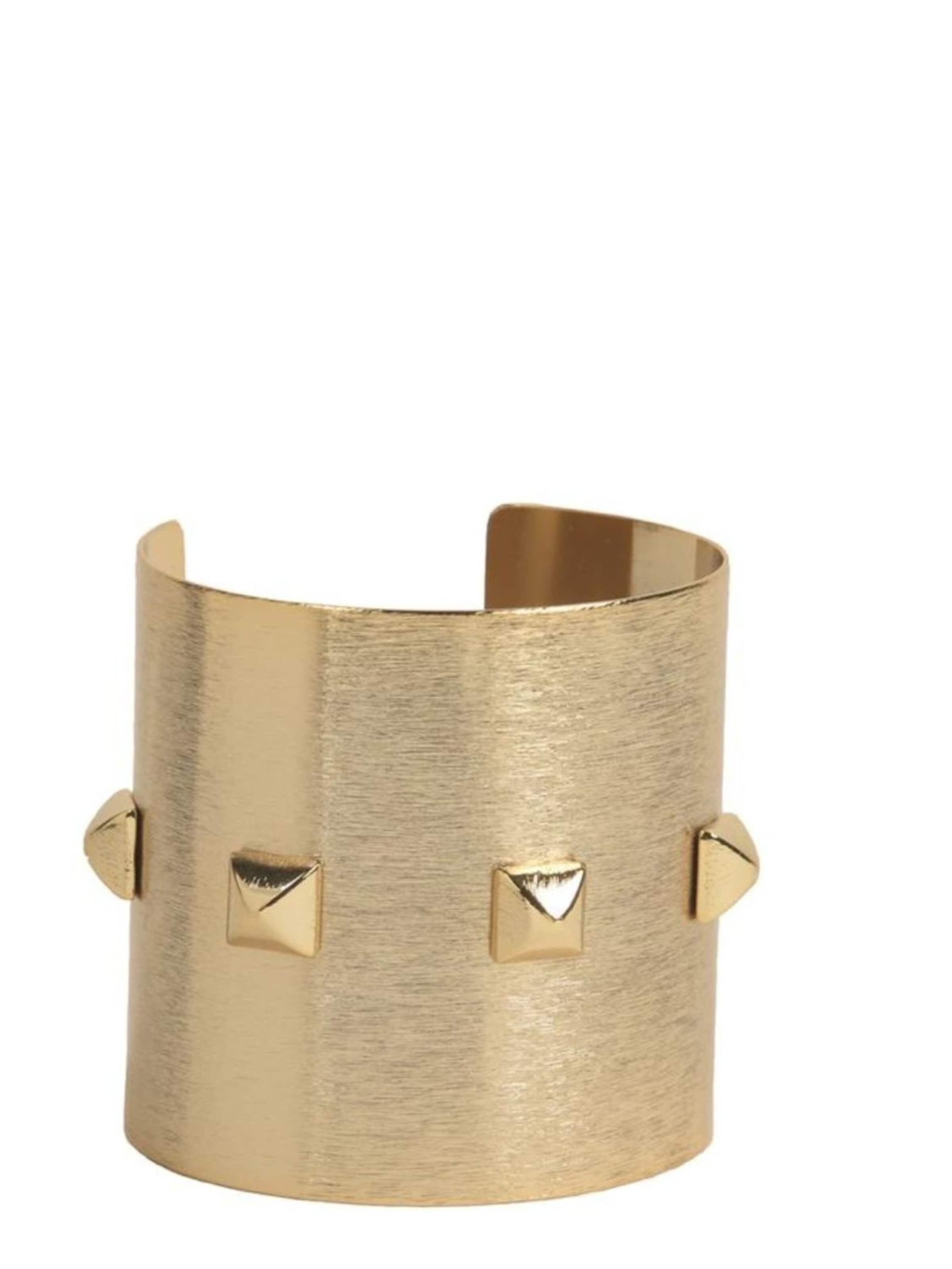 Addicted2 Náramok 'Nyx Noir bracciale color oro con le borchie' - Zlatá
