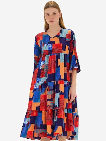 Bigdart - Vestido em azul: frente