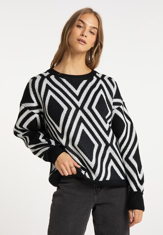 Pull-over IZIA en noir : devant