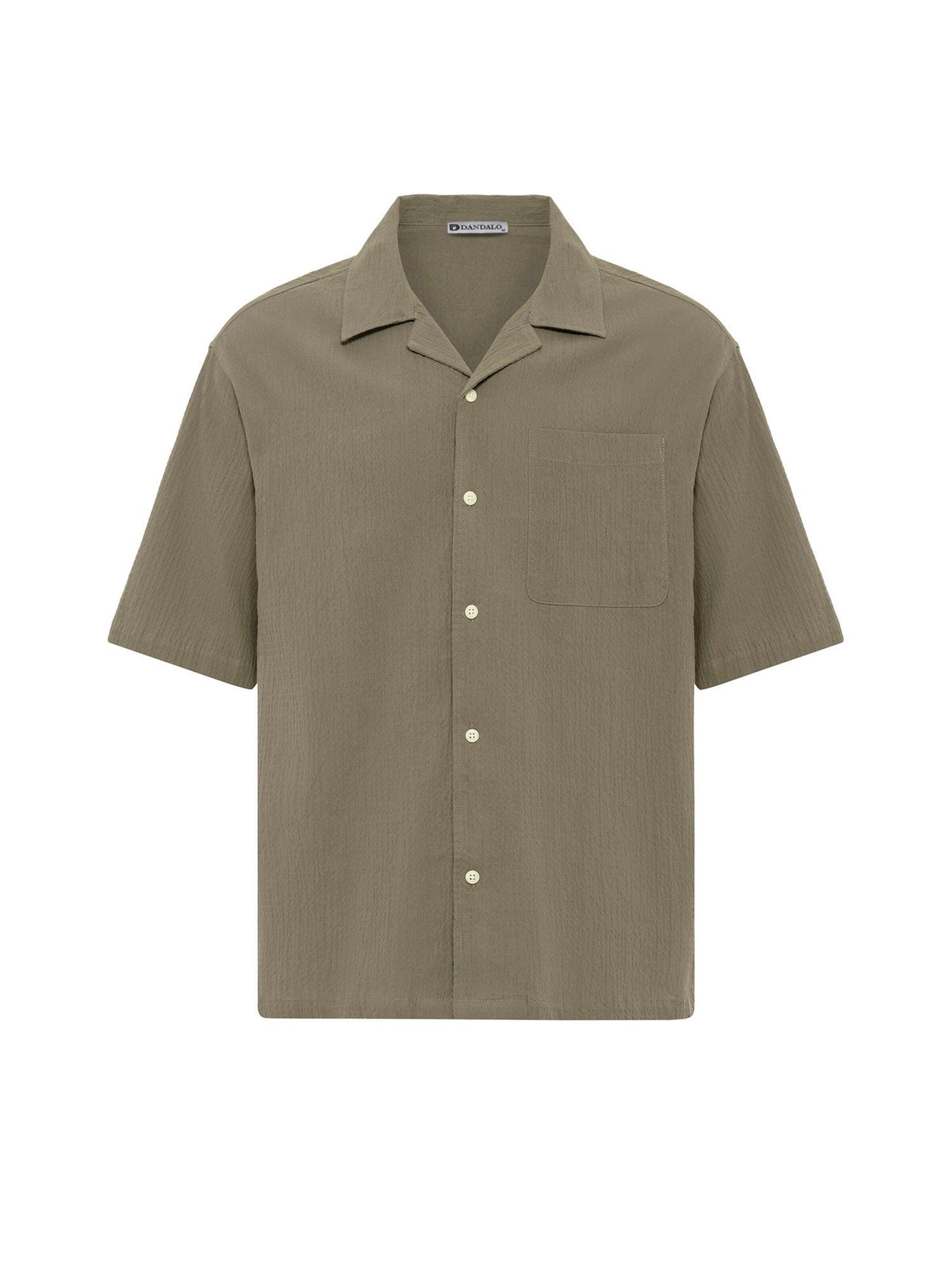 Dandalo Comfort Fit Hemd in Grün: Vorderseite