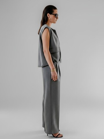 WEARABLE STORIES Wide leg Pleat-Front Pants 'Daria' in Grey