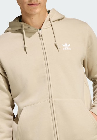 ADIDAS ORIGINALS Sweatjacke 'Trefoil Essentials' in Beige