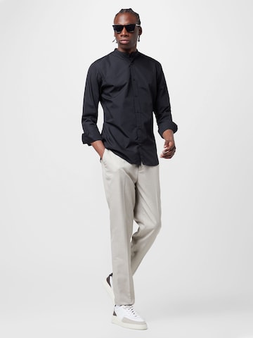 juoda JACK & JONES Priglundantis modelis Marškiniai 'JOE'