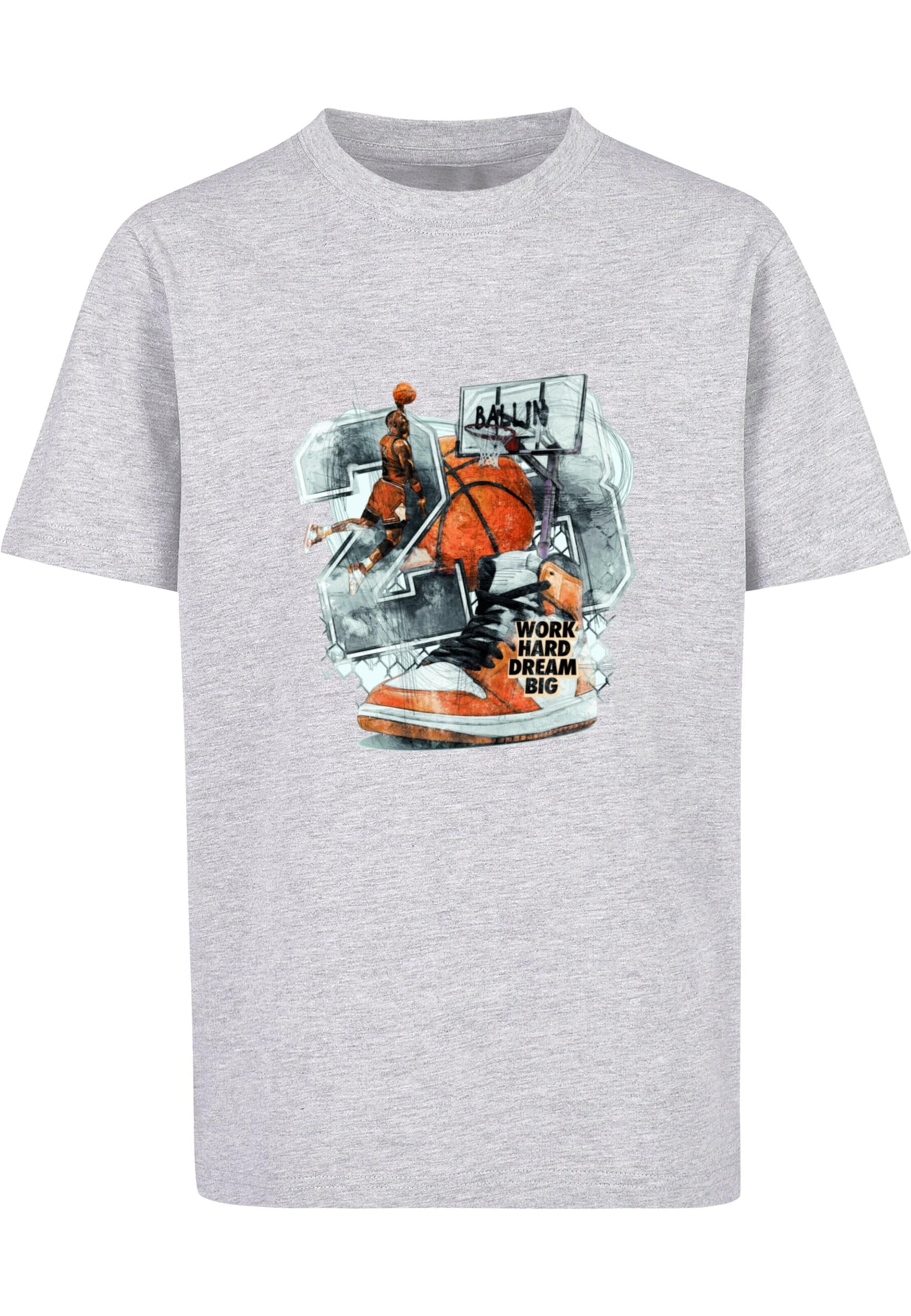 pilka Mister Tee Marškinėliai: priekis