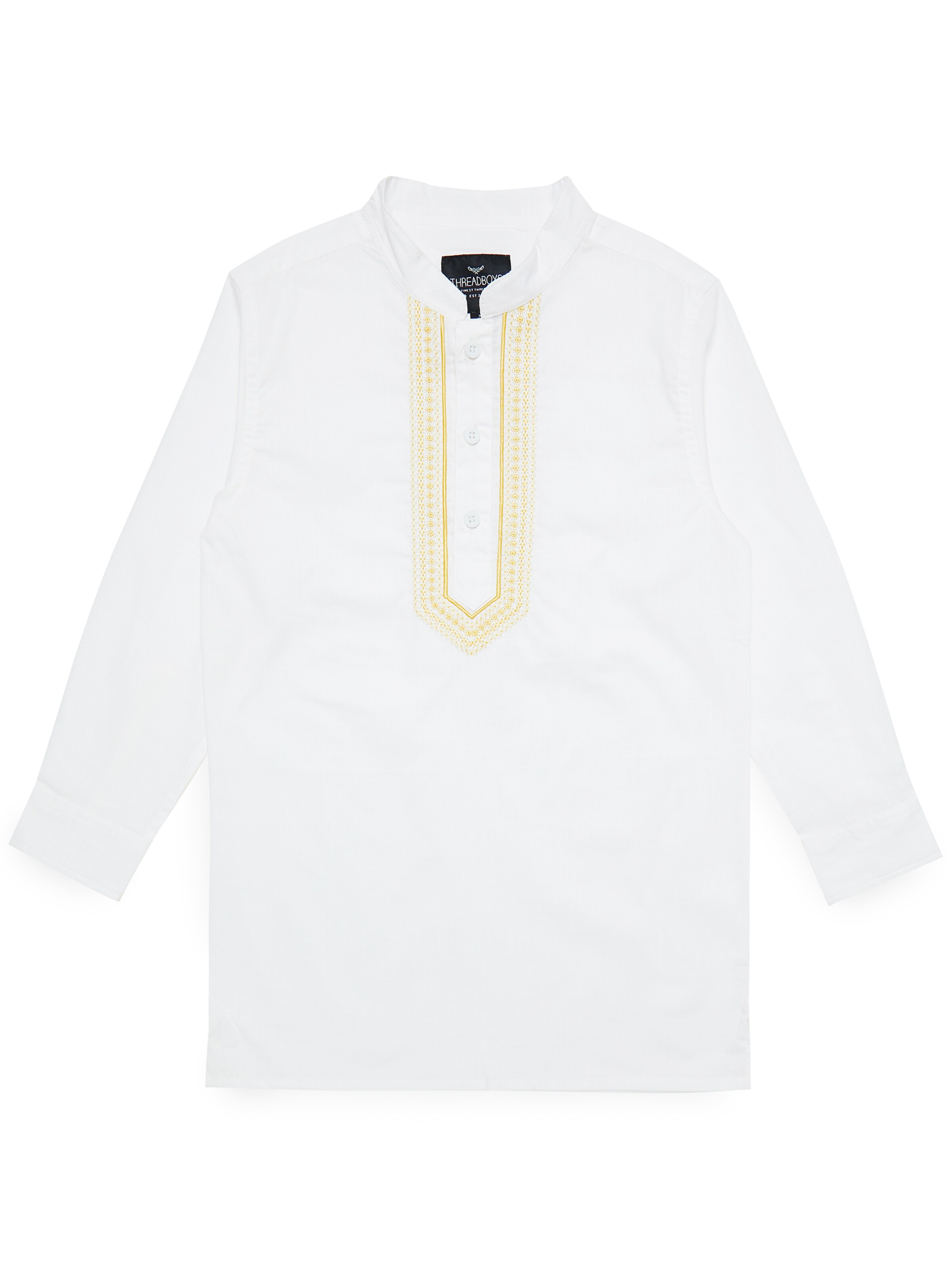 Threadboys Comfort fit Overhemd 'Braden' in Wit: voorkant