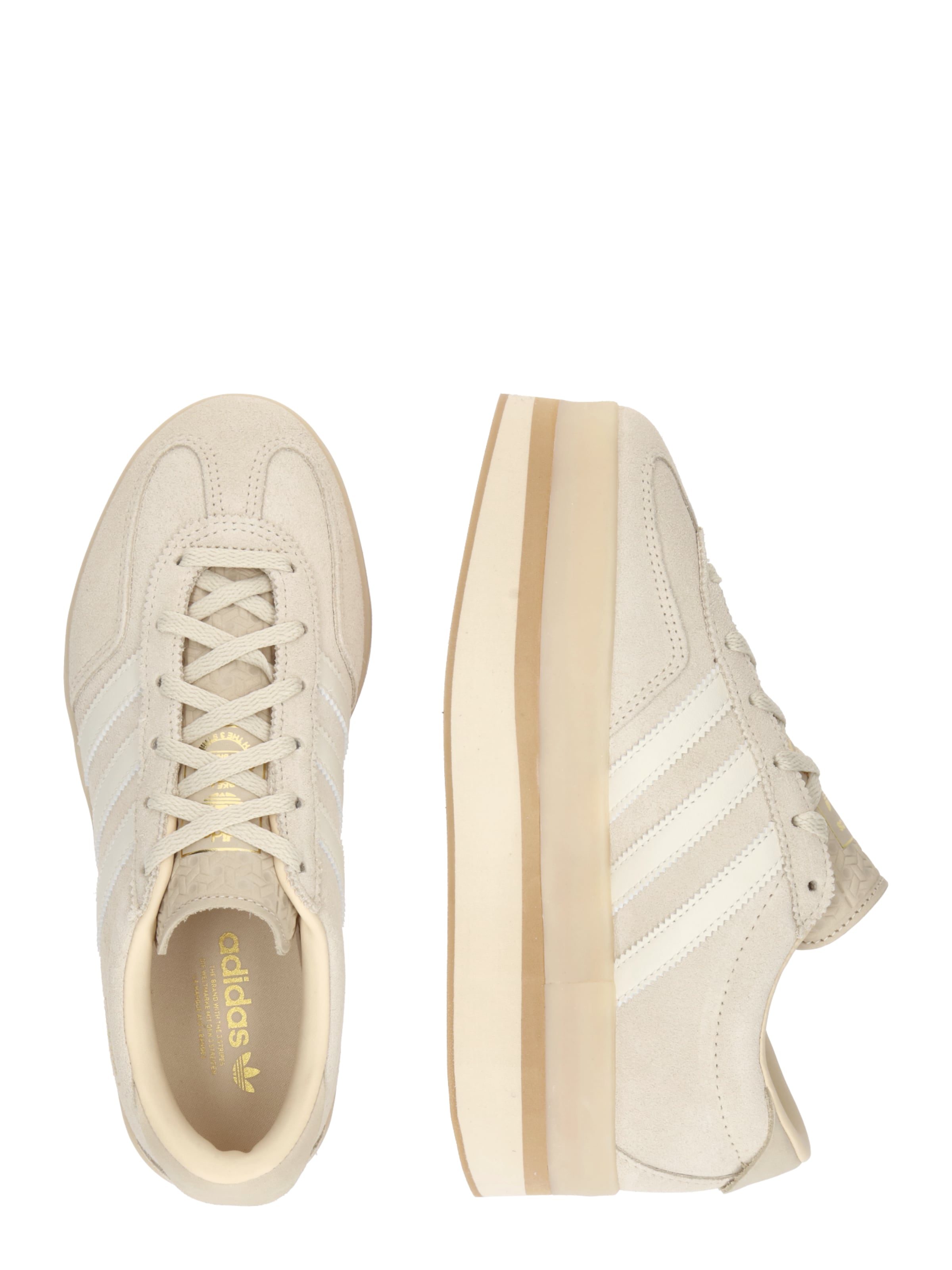 Sneaker low 'GAZELLE STACK' de la ADIDAS ORIGINALS pe bej