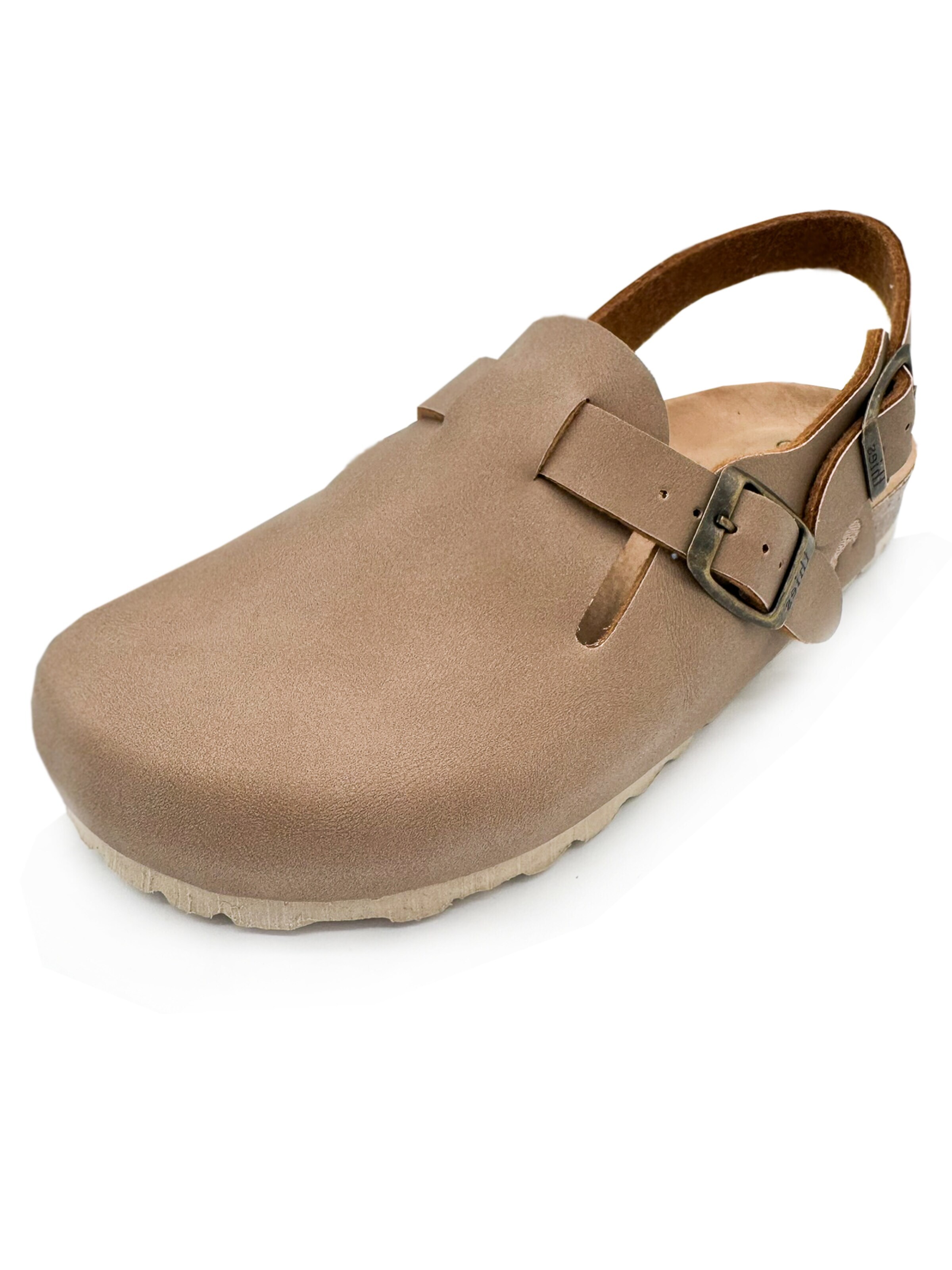thies Clogs 'thies 1856 ® Eco Bio Backstrap Clog' in Beige: front