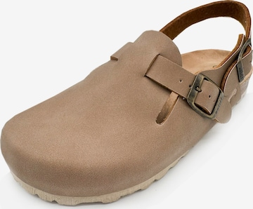 thies Clogs 'thies 1856 ® Eco Bio Backstrap Clog' in Beige: front