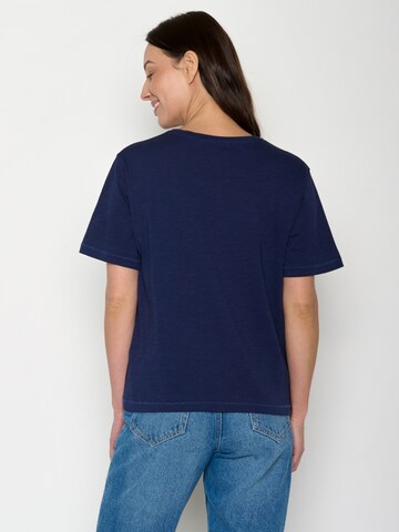 GREENBOMB Shirt 'Nova Mountain Scenery' in Blauw