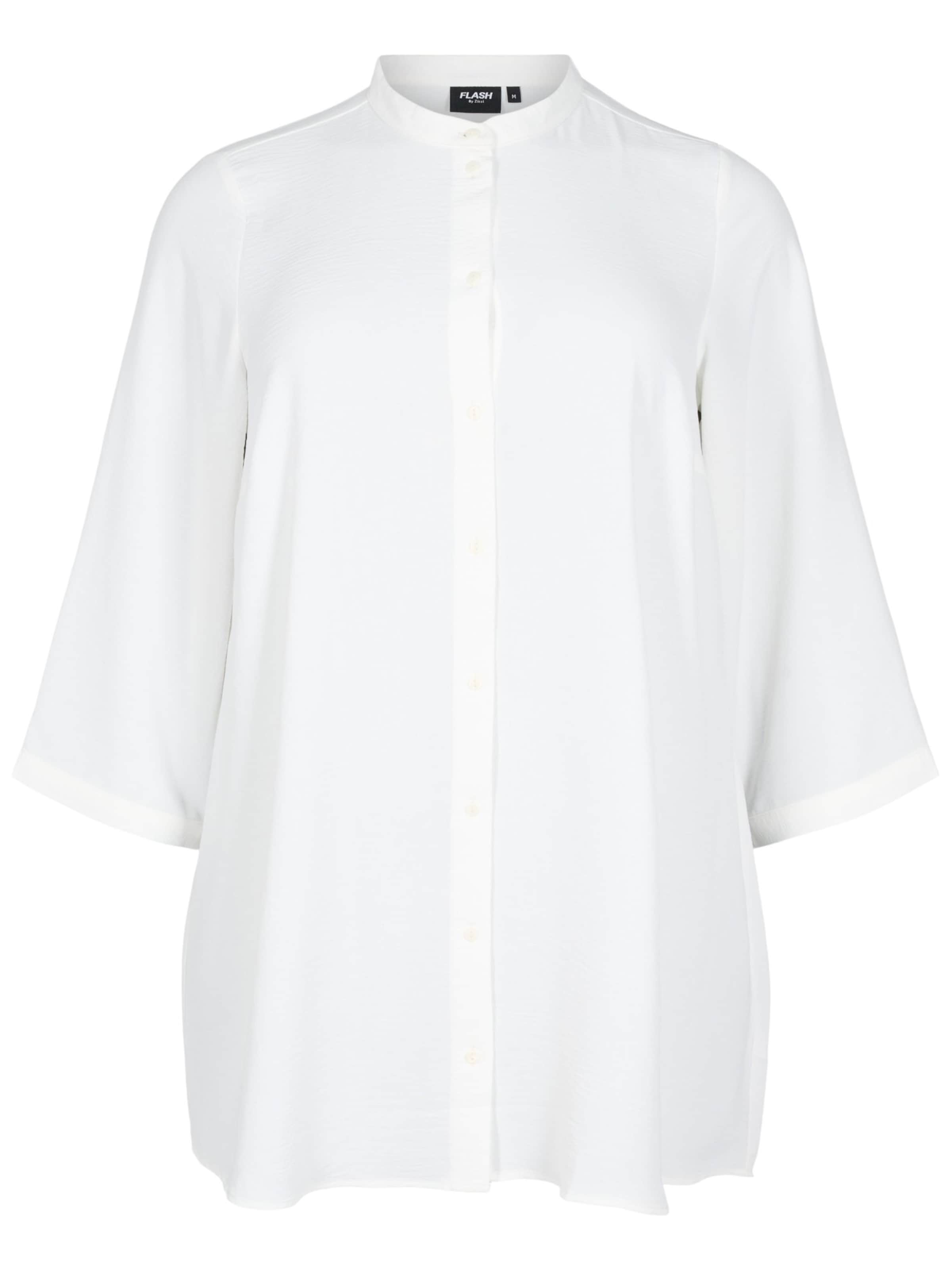 Flash by Zizzi Туника 'FLKIKKA' в бяло: отпред