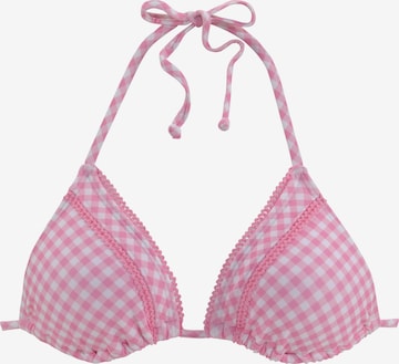 Triangle Hauts de bikini BUFFALO en rose : devant