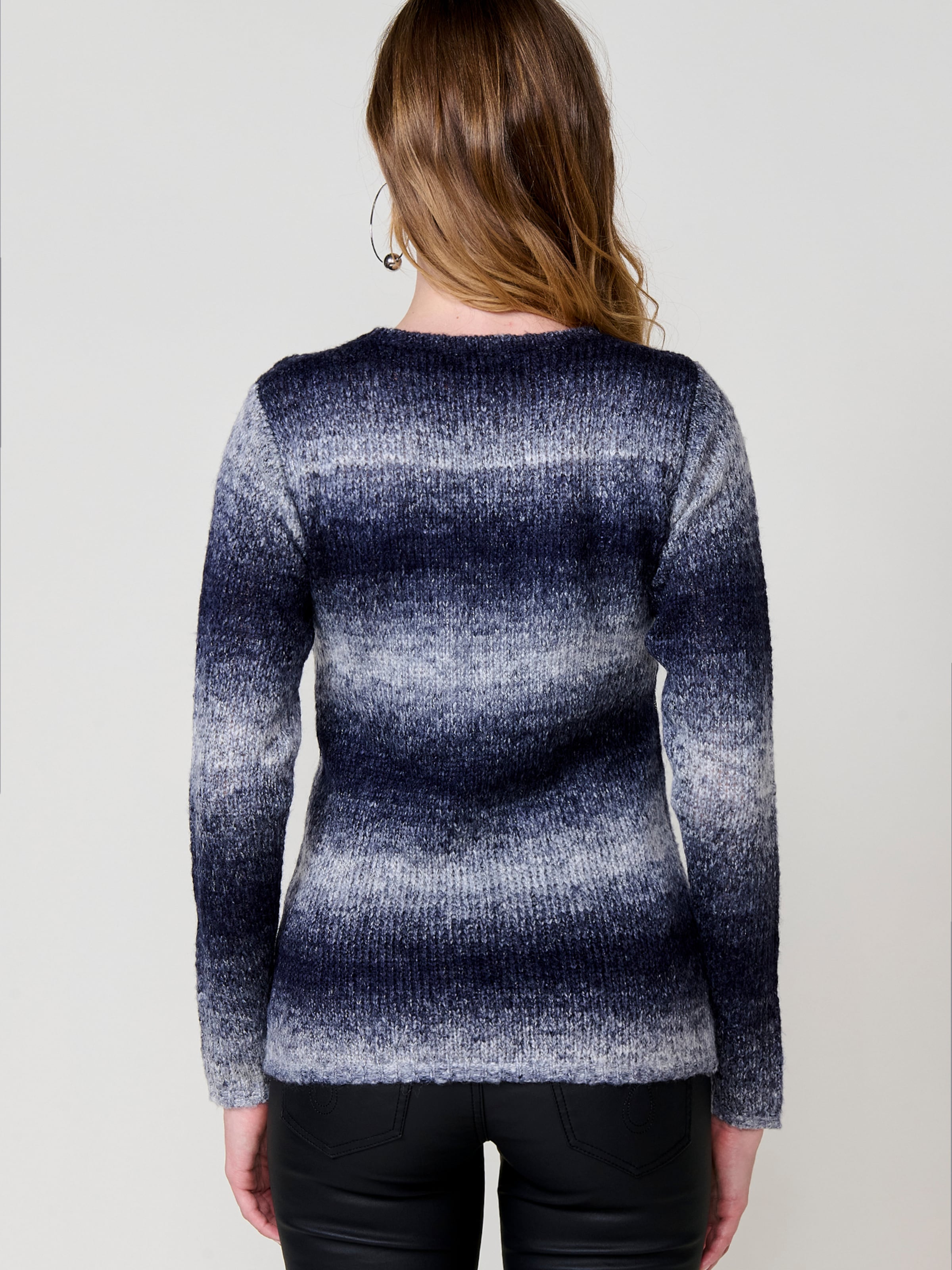 Gestructureerde trui met ronde hals voor heren in Blauw Gestructureerde trui met ronde hals voor heren in Blauw