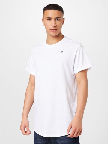 T-Shirt G-Star RAW en blanc : devant