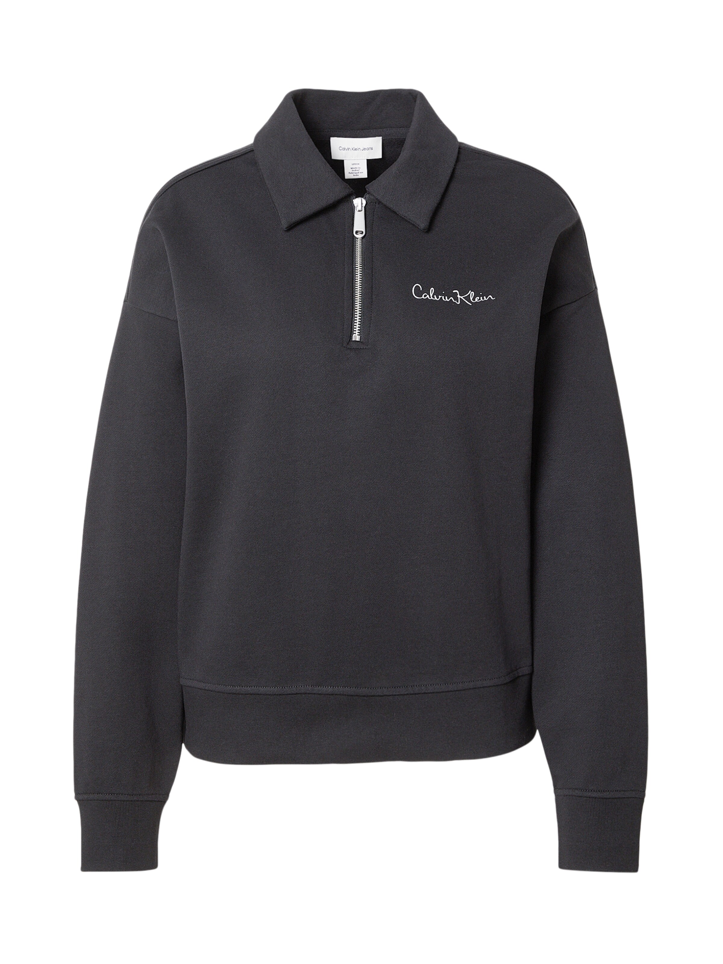 Calvin Klein Jeans Μπλούζα φούτερ σε μαύρο: μπροστά