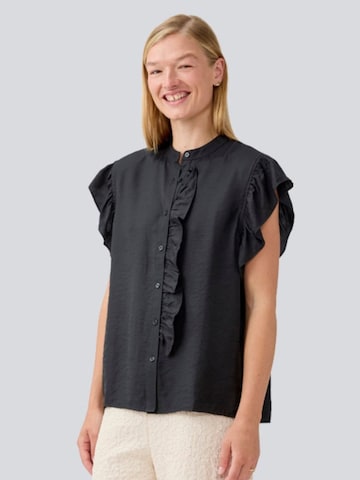 modström Top ' HolidayMD ' in Zwart: voorkant