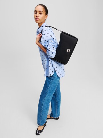 Karl Lagerfeld - Bolso de hombro 'Ikon' en negro: frente