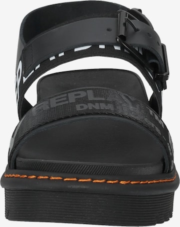 REPLAY Strap Sandals in Black