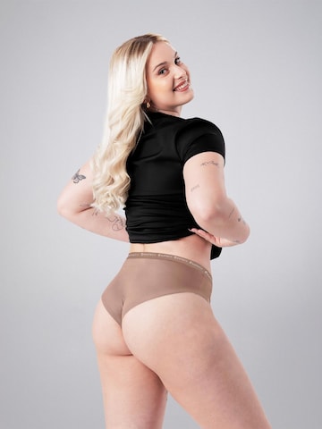 LEAFLETIC Panty 'Leafletic Mid Rise Brief' in Brown