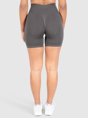Smilodox Slimfit Sportbroek 'Amaze Scrunch' in Grijs