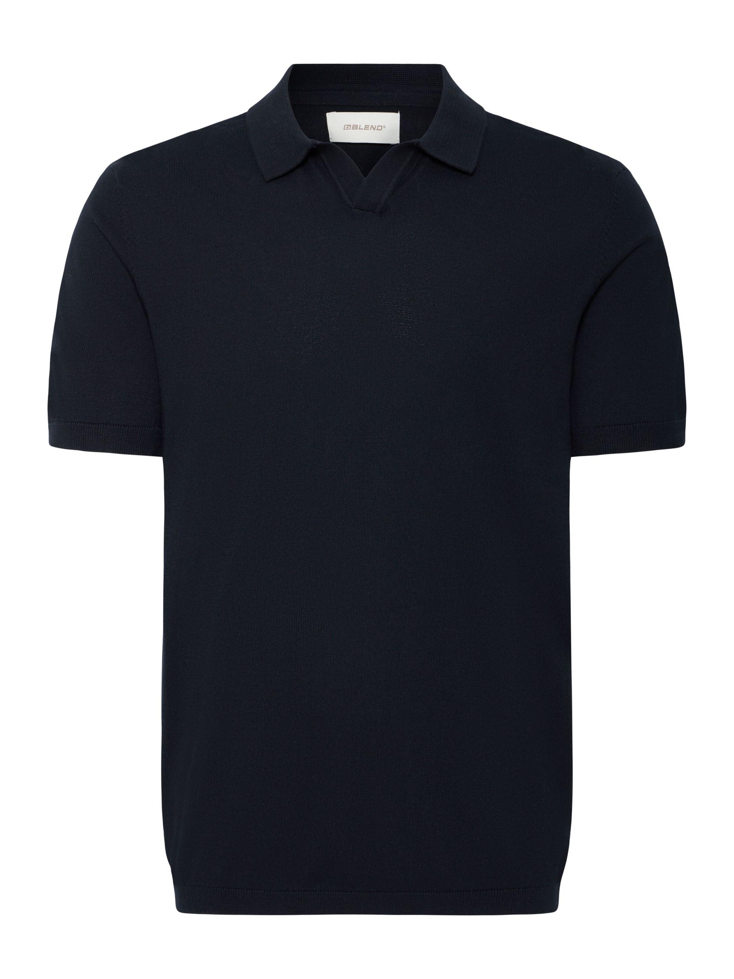 BLEND - Camisa ' BHDao Polo ' em preto: frente