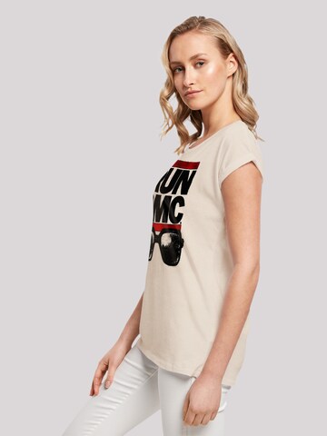 F4NT4STIC T-Shirt 'Run DMC Glasses NYC' in Beige