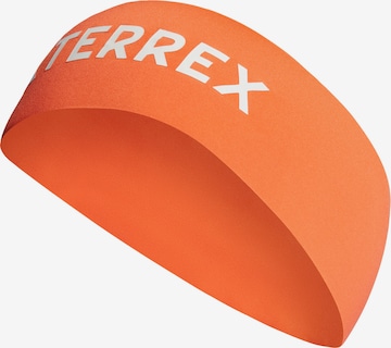 ADIDAS TERREX Athletic Headband in Orange: front