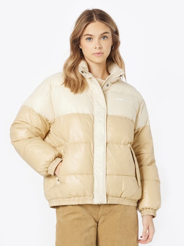 OOF WEAR Winter Jacket in Beige: front