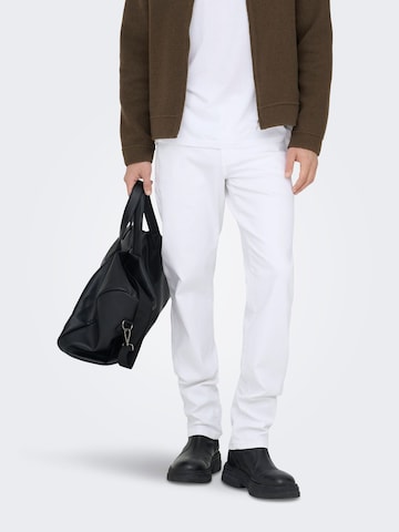Only & Sons - regular Vaquero 'ONSWEFT' en blanco