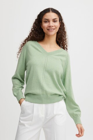 b.young - Pullover 'Olinea' em verde: frente