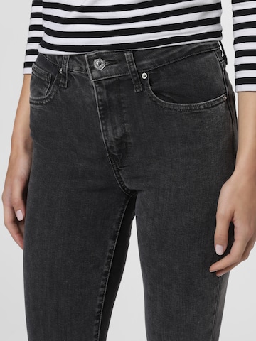 LEVI'S Jeans  '721 HIGH RISE SKINNY BLACKS' in Grau