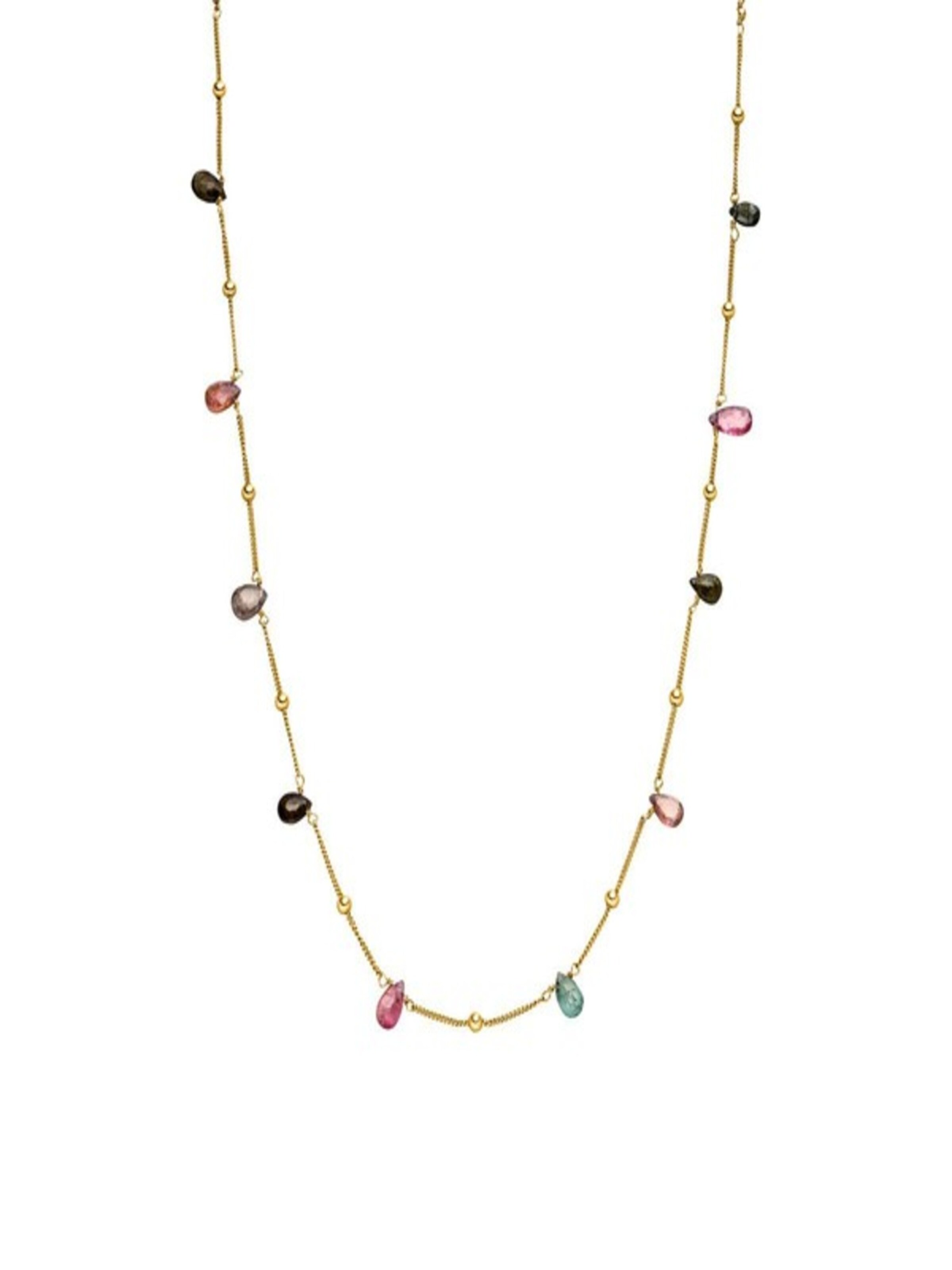 Fiocco Jewelry Necklace 'Spring' in Yellow: front