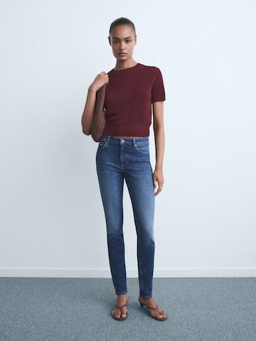 MANGO Skinny Jeans 'Newisa' in Blau