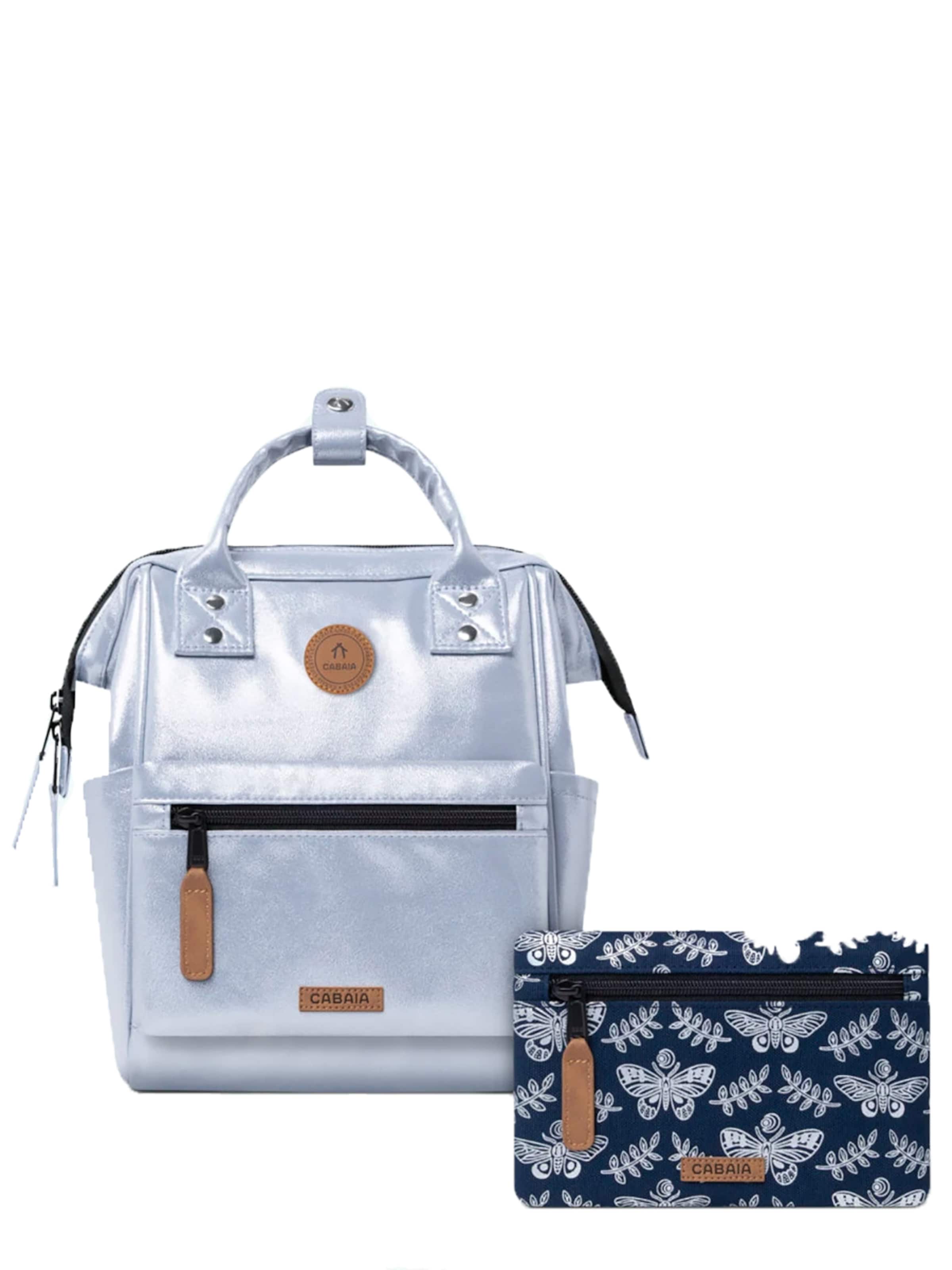 Cabaia Backpack 'Fiji' in Silver: front