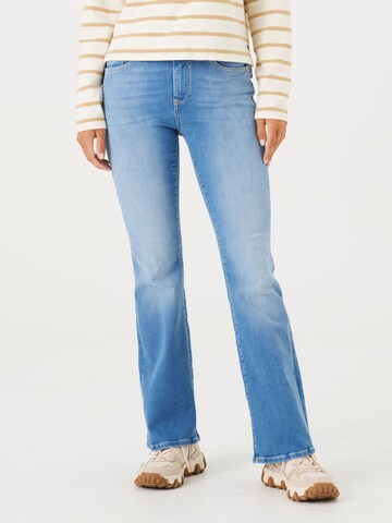 GARCIA Flared Jeans 'Celia' i blå: framsida