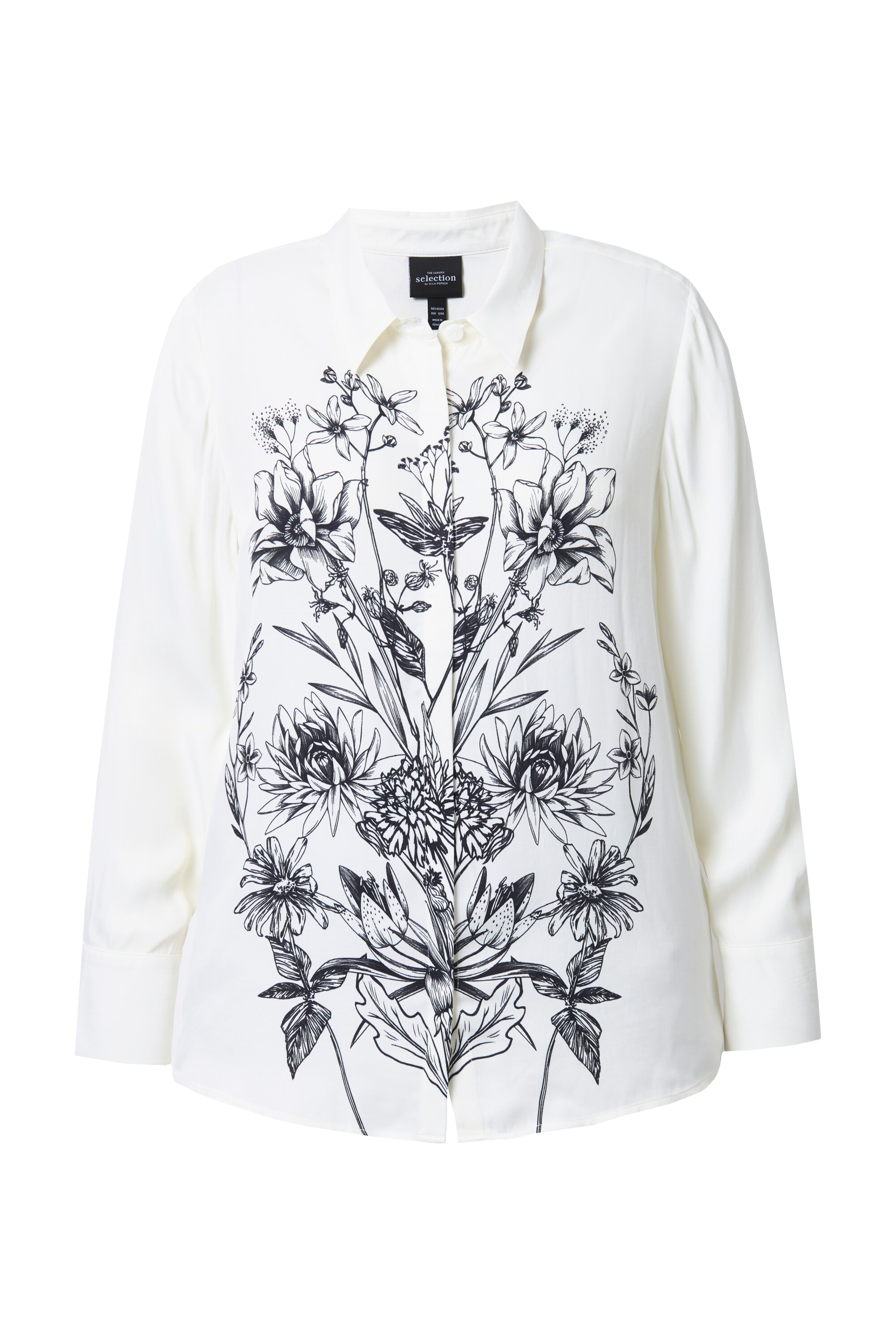 Chemisier Ulla Popken en blanc : devant