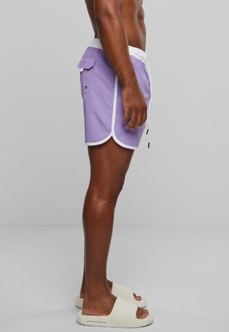 Urban Classics Board Shorts in Purple