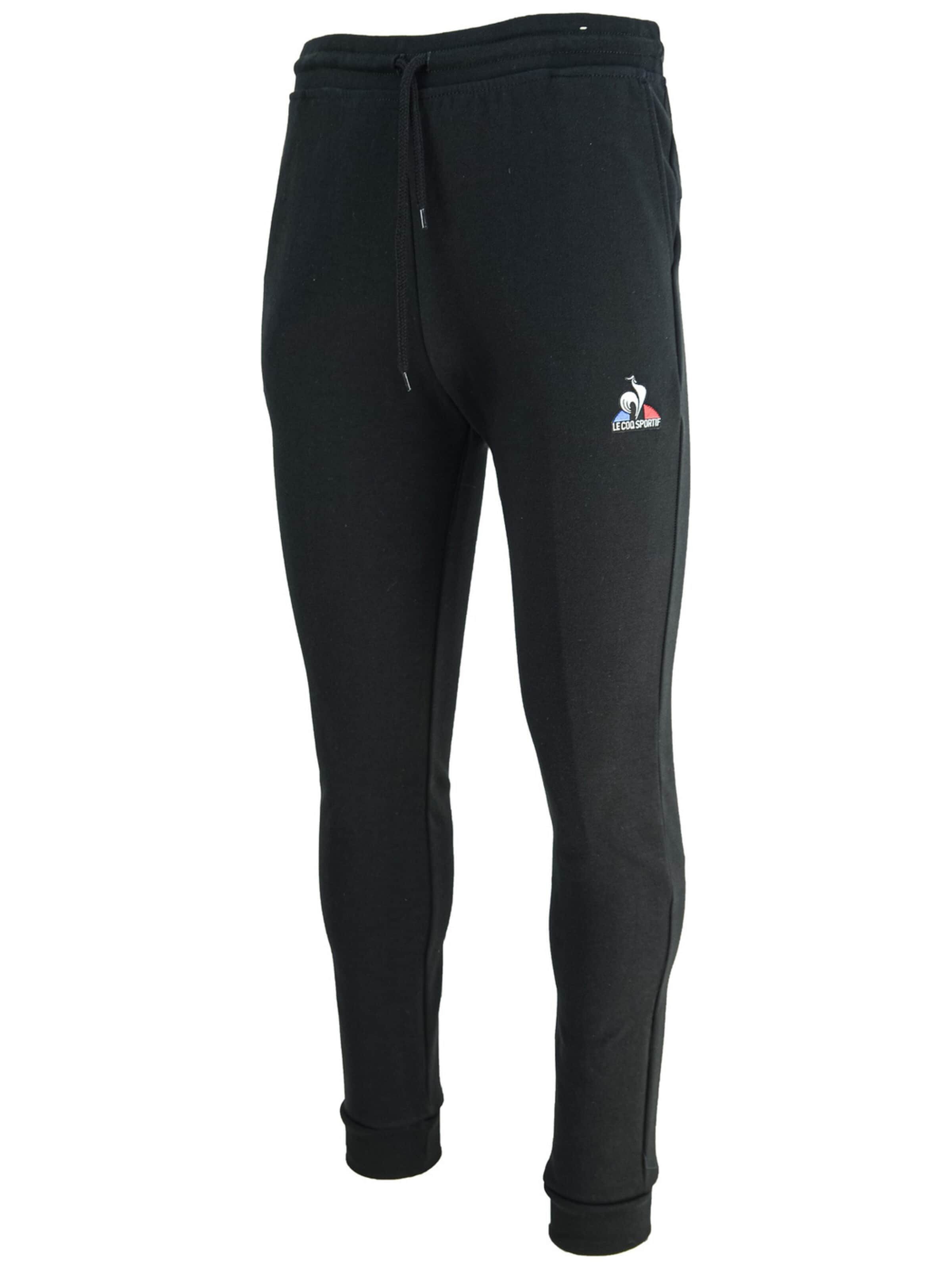 LE COQ SPORTIF Regular Sporthose 'Le Coq Sportif Essential Slim'‌ in Schwarz