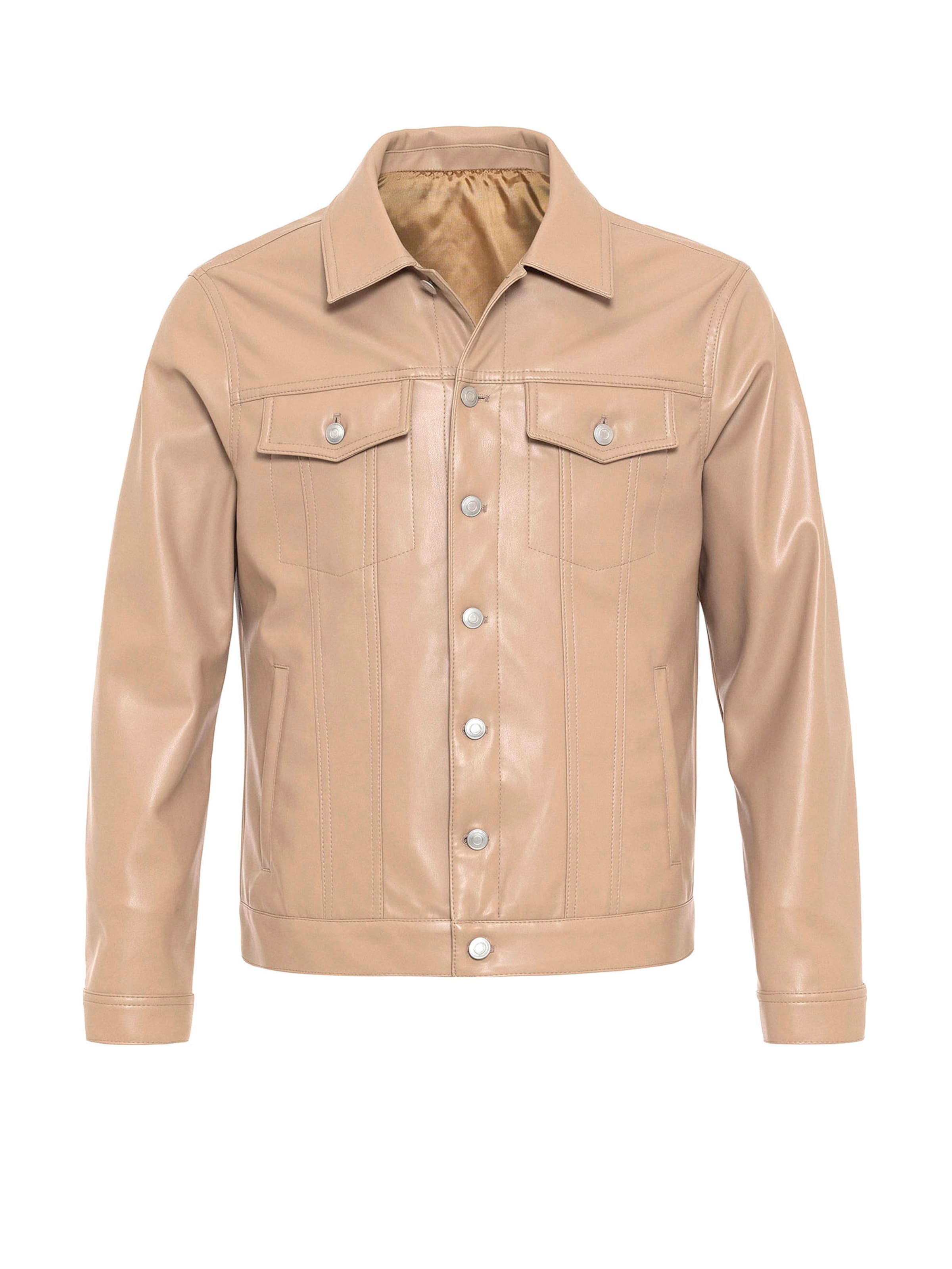 Manteau mi-saison Antioch en beige : devant